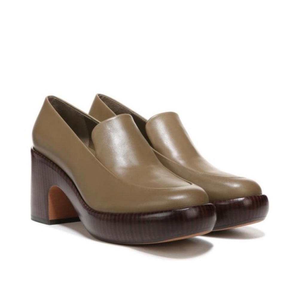 Vince Cypress Green Narissa Platform Loafer Pumps 9.5